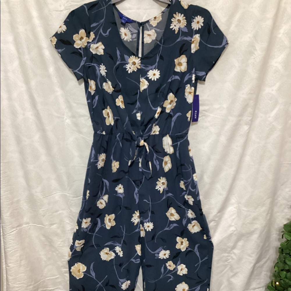 NEW Blue Jump Suit. Wide legs